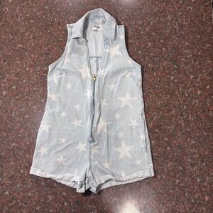 Show Me Your Mumu Reno Denim Romper Light Wash Zip Up|Coastal Cowgirl|XS